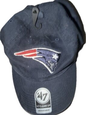 NFL Navy Patriotic Logo Adjustable Cap